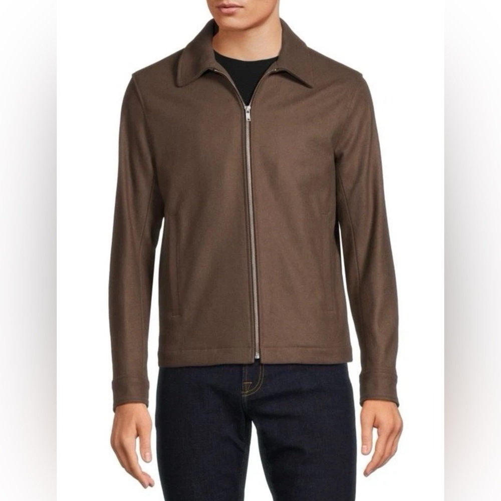 THEORY WYATT COAT CLINTON MELTON
SPREAD COLLAR / Men's Jacket/ Ash Brown